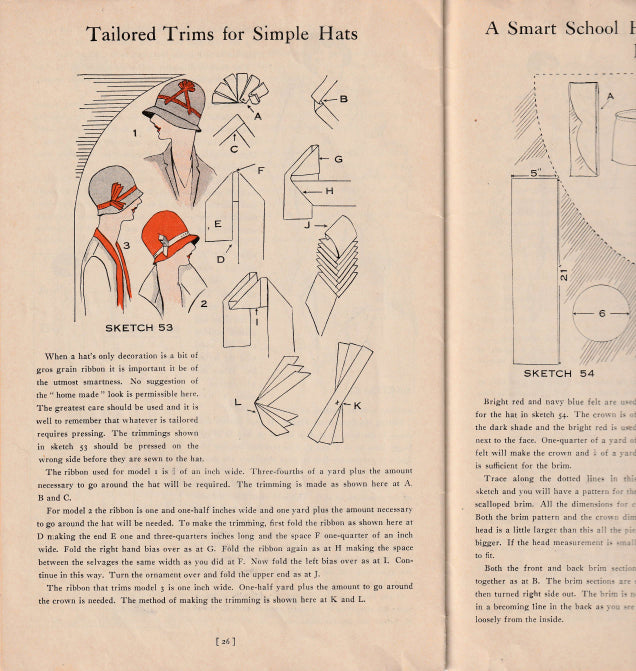 1928 Clark's 'Easy Way to Pretty Frocks' ORIGINAL Sewing Booklet