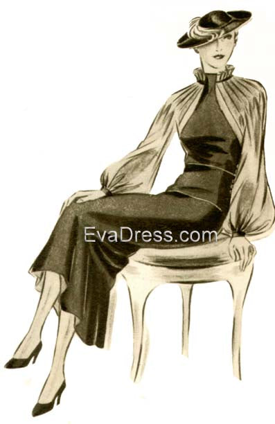 1935 Afternoon Frock D30-2655