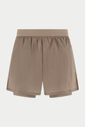 2-1 TRANSLUCENT RUN SHORT - SAND