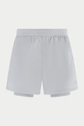 2-1 TRANSLUCENT RUN SHORT - WHITE