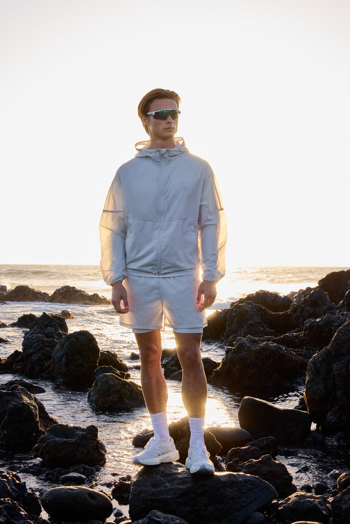 2-1 TRANSLUCENT RUN SHORT - WHITE