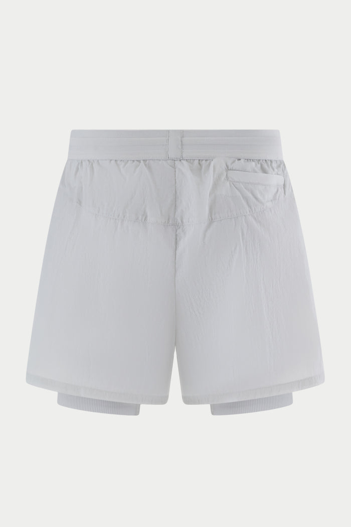 2-1 TRANSLUCENT RUN SHORT - WHITE