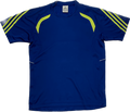 Adidas 00's Blue and Green Athletic T-shirt