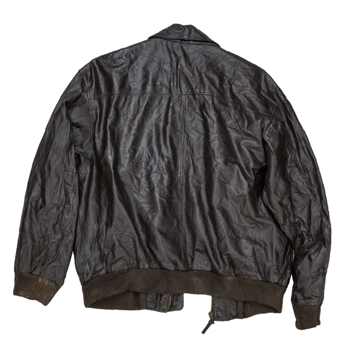 American Born Type A-2 Brown Leather Flight Jacket - XLarge - Army & Outdoors - Flight Jackets