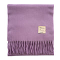 Balmoral 100% Cashmere Woven Scarf - PLAIN PURPLE - Heritage Of Scotland -