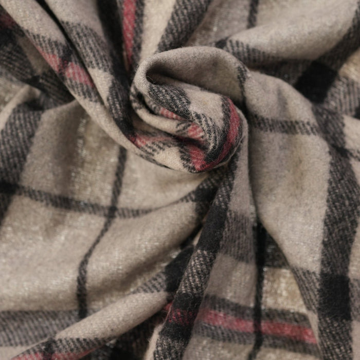 Balmoral Woollen Knee Blanket with Fringed Edges - Thompson Grey - Heritage Of Scotland -