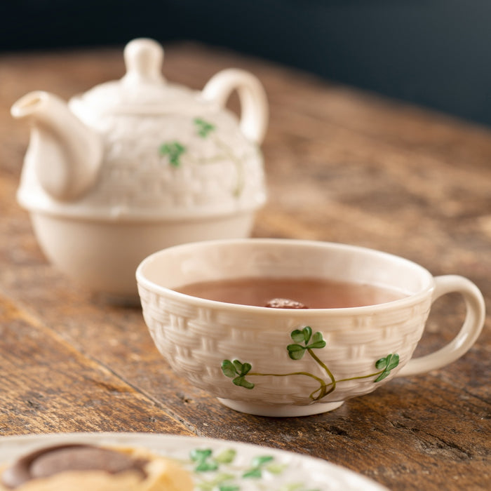 Belleek Classic Shamrock Teapot