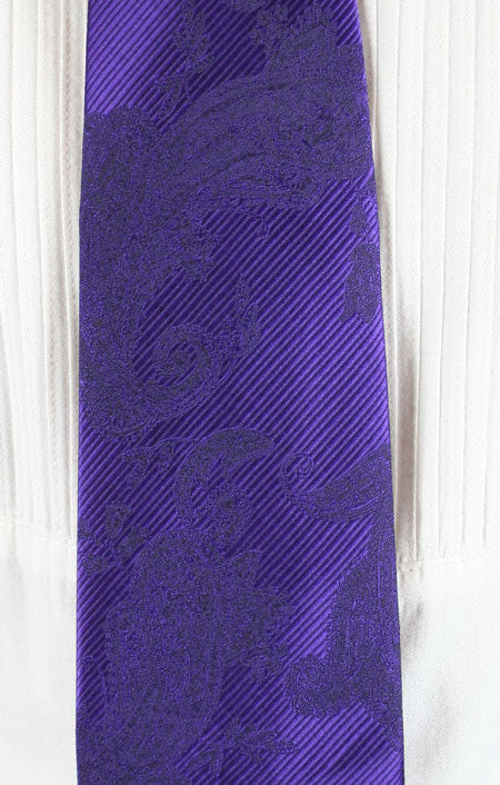Bourbon Street Four-In-Hand Tie - Purple