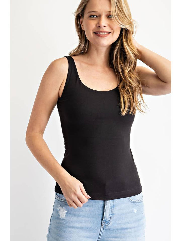 Butter Soft Round Neck Tank Top | Ultimate Layering Essential (Regular & Plus Size)