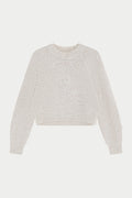 C SCRIPT EMBROIDERED OVERSIZED EMBLEM JUMPER - BEIGE