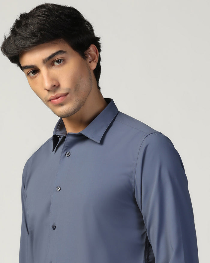 Casual Dark Grey Check Shirt - Xavier