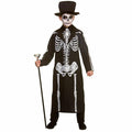 Childs Day of the Dead Skeleton Halloween Fancy Dress Costume M