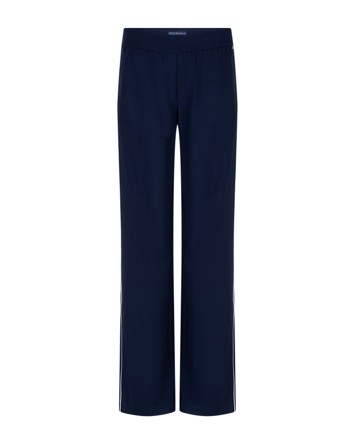 Colette Punta Piping Dark Blue Trousers