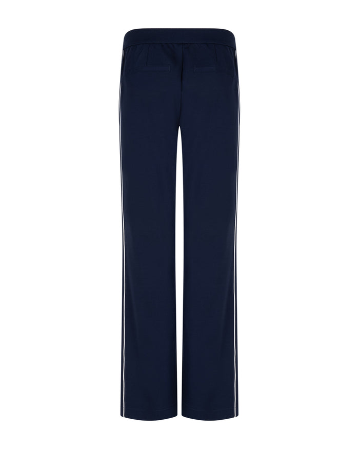 Colette Punta Piping Dark Blue Trousers