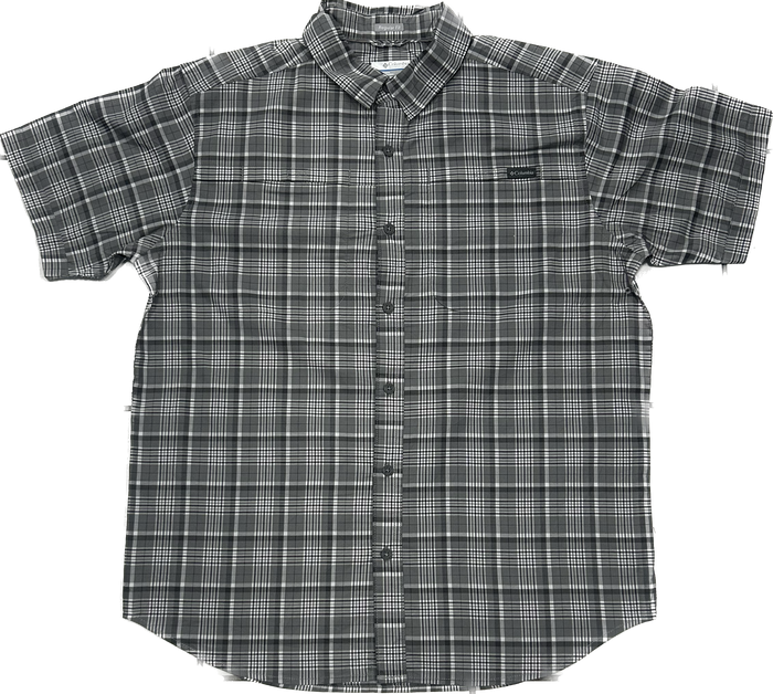 Columbia Dark Grey Plaid Shirt