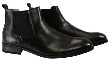 Congress Gaiter - Black Faux Leather