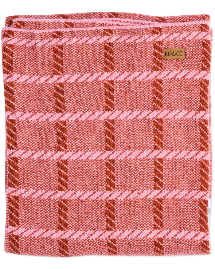 Creme Brulee Check Blanket