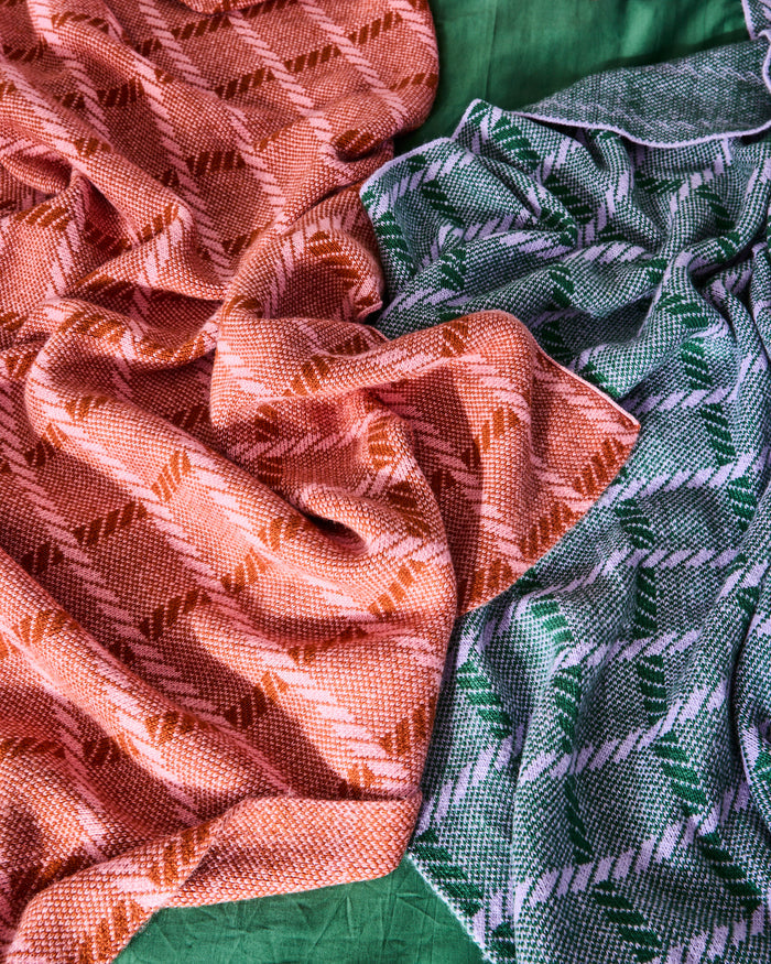 Creme Brulee Check Blanket