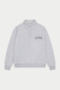 CTRE BUTTON THROUGH POLO - GREY MARL