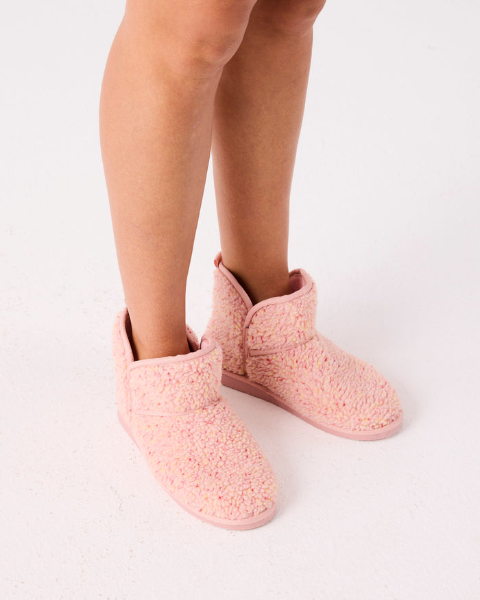 Cupcake Sprinkle Sherpa Adult Boot