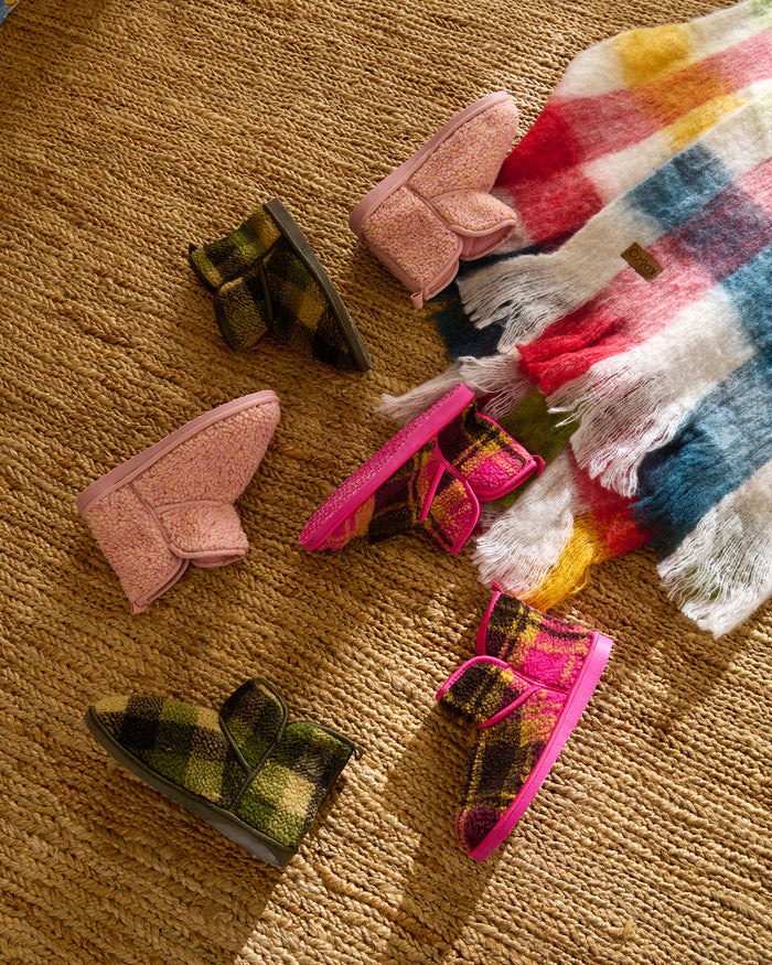 Cupcake Sprinkle Sherpa Kids Boot