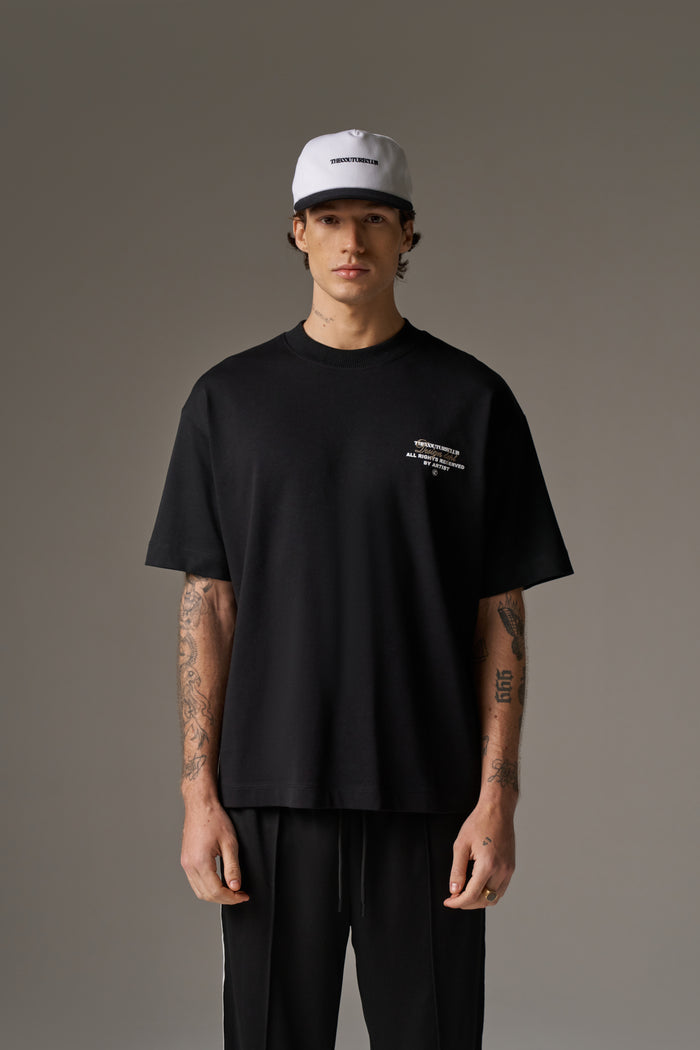DESIGN DEPARTMENT CHEST PRINT T-SHIRT - BLACK