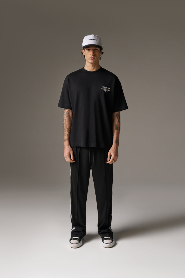 DESIGN DEPARTMENT CHEST PRINT T-SHIRT - BLACK