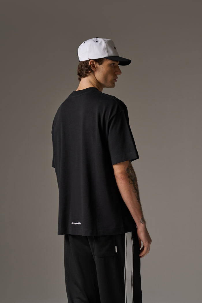 DESIGN DEPARTMENT CHEST PRINT T-SHIRT - BLACK