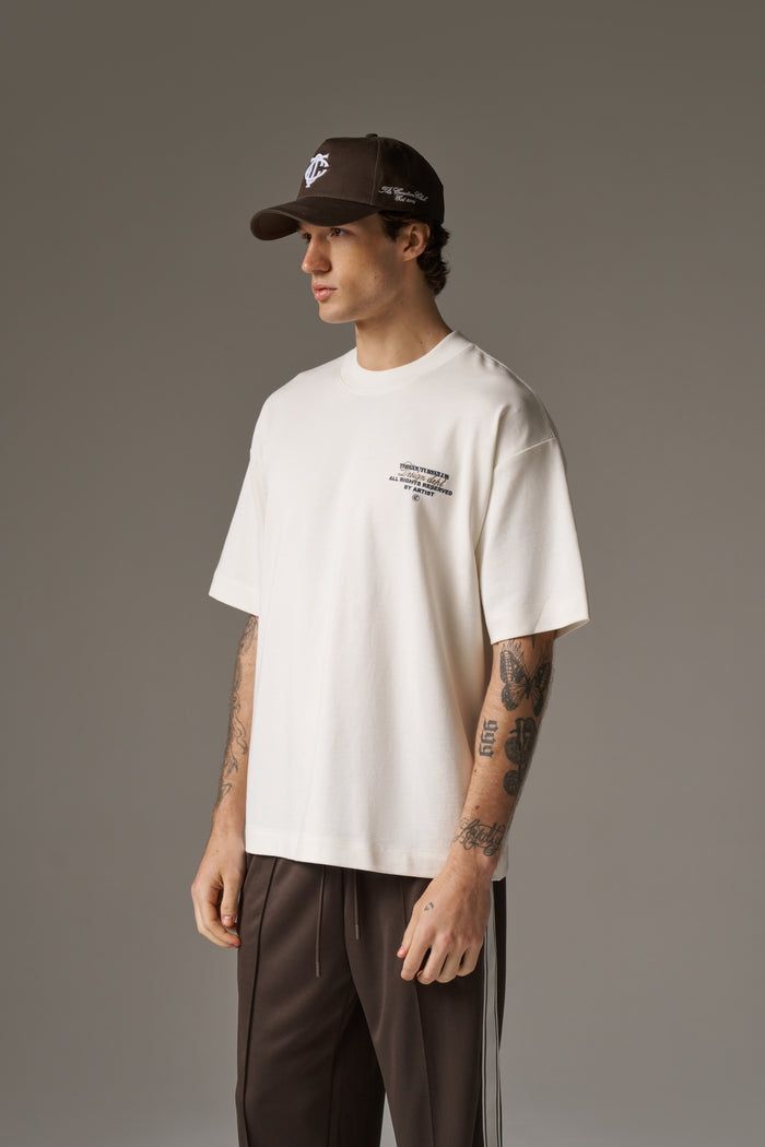 DESIGN DEPARTMENT CHEST PRINT T-SHIRT - OFF WHITE