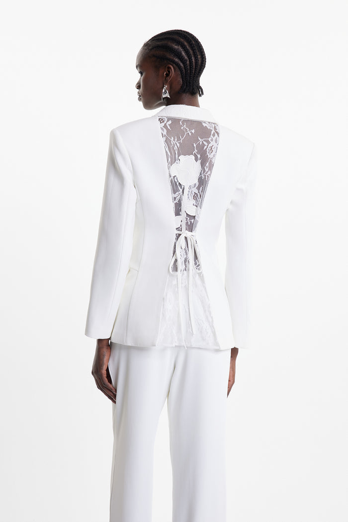 Dipika Floral Lace Blazer