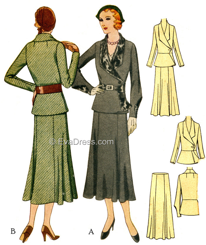 E-PATTERN 1931 Two-Piece Suit E6690
