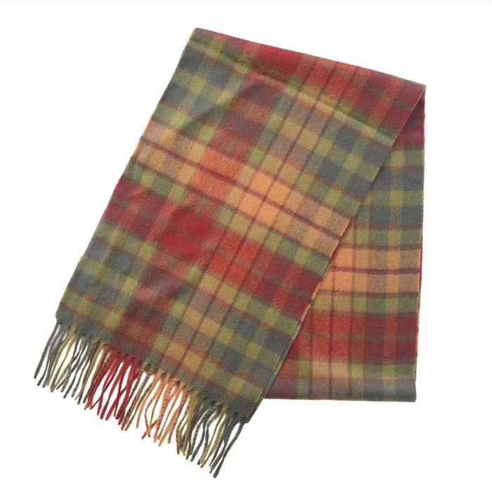 Edinburgh Cashmere Premium Lightweight Scarf - Soft Luxury Wrap - Buchanan Autumn - Heritage Of Scotland -