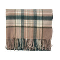 Edinburgh Lambswool Tartan Stole - Soft Luxury Check Wrap with Fringe - Royal Stewart Vintage Pink - Heritage Of Scotland -