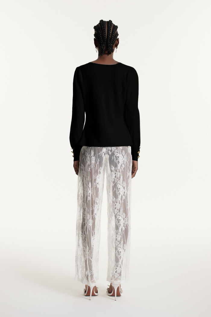 Edmonda Ruch Knit Top In Black