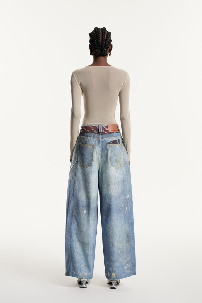 Edvaldo Print Baggy Jeans