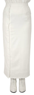 Edwardian Button Skirt - White