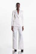 Ejiro Crocodile Print Pants Set