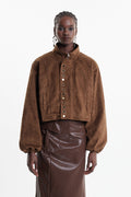 Elda Eyelet Suede Jacket