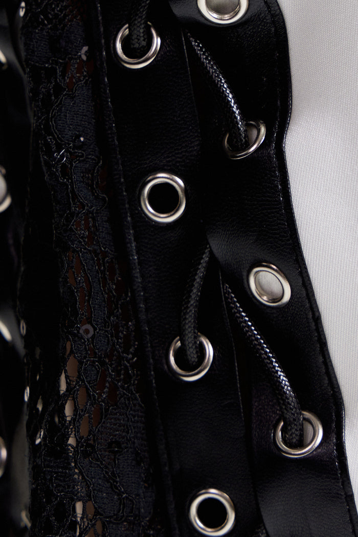 Elowyn Lace Up Lace Pants