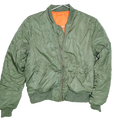 ESNTLS Olive Flight Jacket - Medium - Army & Outdoors - Flight Jackets