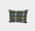 "Fall Garden" Bed Pillow Sham #2 (Blue, Greed, Red)