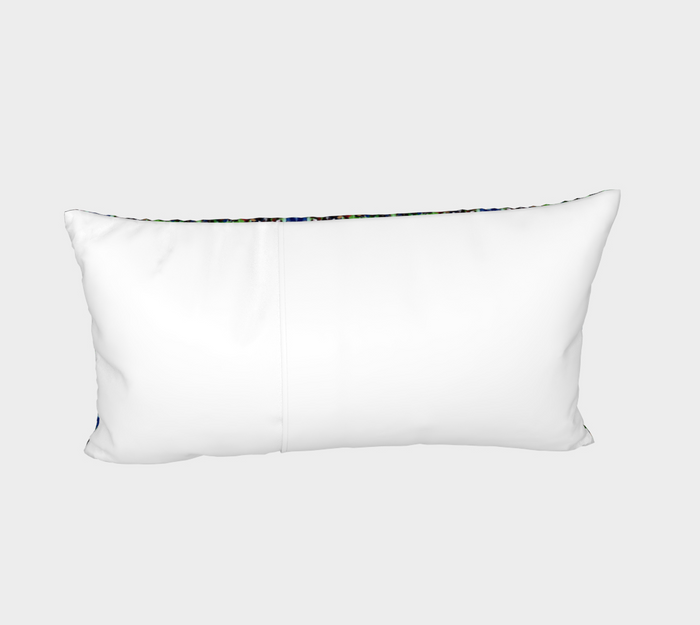 "Fall Garden" Bed Pillow Sham #2 (Blue, Greed, Red)