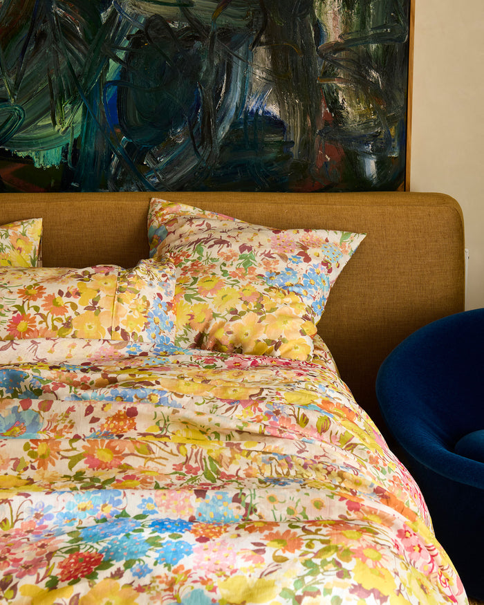 Forever Floral Butter Linen European Pillowcases
