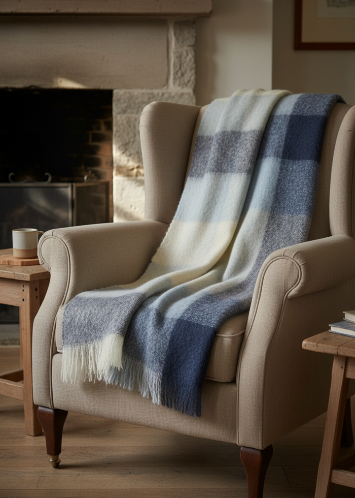 Foxford Mohair Throw | Annagh Block