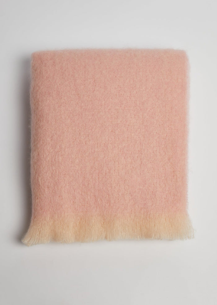Foxford Cherry Blossom Mohair Throw