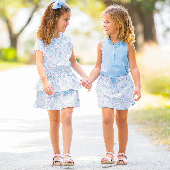 Girls Smocked Waist Dress - Kiawah