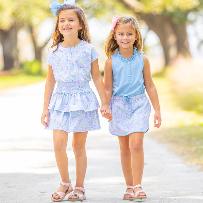 Girls Smocked Waist Dress - Kiawah