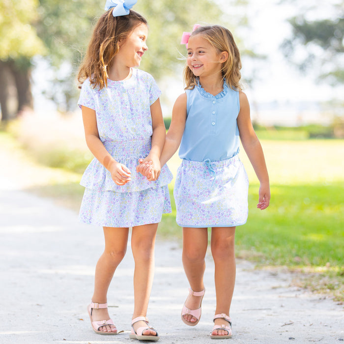 Girls Smocked Waist Dress - Kiawah