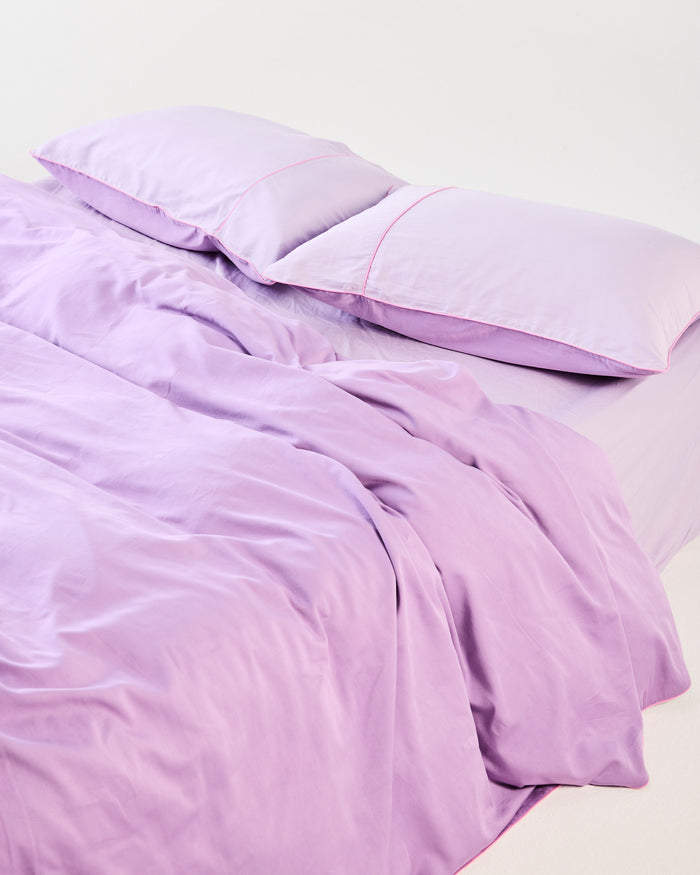 Glow In Amethyst Bamboo Cotton Flat Sheet