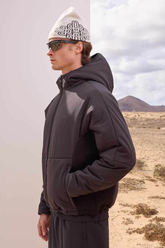 INSULATED WARM UP JACKET - BLACK